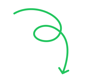 Hand-drawn arrow